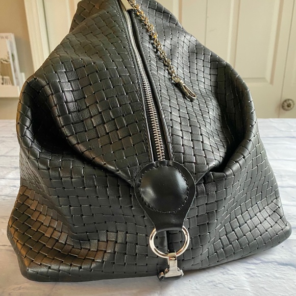 HANDCRAFTED WOVEN REAL LEATHER BACKPACK NWOT - Picture 2 of 10